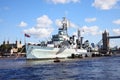 HMS Belfast Royalty Free Stock Photo